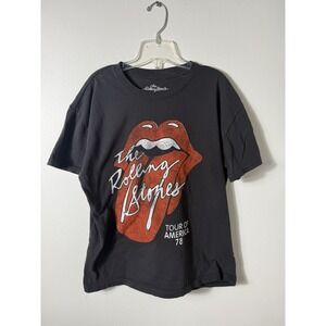 VTG Rolling Stones Blk T-Shirt, Medium~1978 Tour‎ Of America Youth